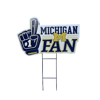 Pegasus Michigan Wolverines 11" x 23" #1 Fan Yard Sign