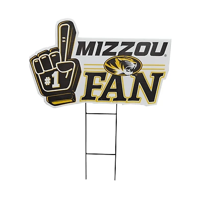 Pegasus Missouri Tigers 11" x 23" #1 Fan Yard Sign