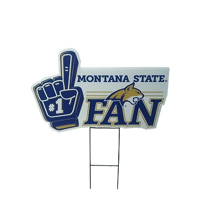 Pegasus Montana State Bobcats 11" x 23" #1 Fan Yard Sign