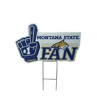 Pegasus Montana State Bobcats 11" x 23" #1 Fan Yard Sign