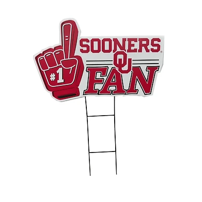 Pegasus Oklahoma Sooners 11" x 23" #1 Fan Yard Sign