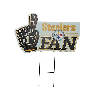 Pegasus Pittsburgh Steelers 11" x 23" #1 Fan Yard Sign