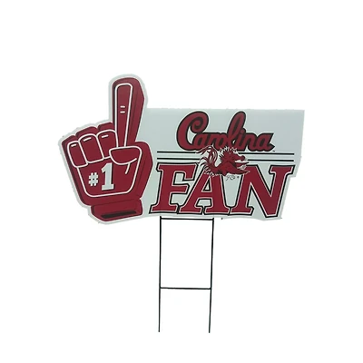 Pegasus South Carolina Gamecocks 11" x 23" #1 Fan Yard Sign