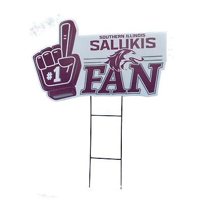 Pegasus Southern Illinois Salukis 11" x 23" #1 Fan Yard Sign