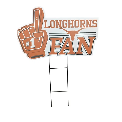 Pegasus Texas Longhorns 11" x 23" #1 Fan Yard Sign