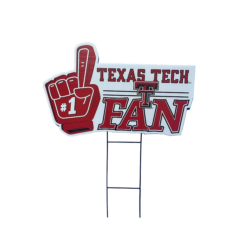 Pegasus Texas Tech Red Raiders 11" x 23" #1 Fan Yard Sign