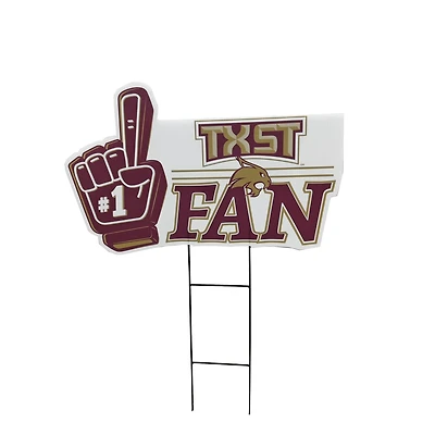 Pegasus Texas State Bobcats 11" x 23" #1 Fan Yard Sign