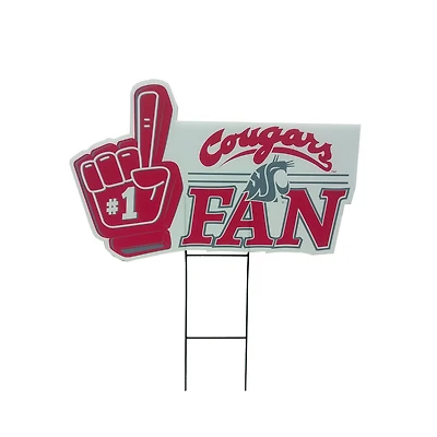 Pegasus Washington State Cougars 11" x 23" #1 Fan Yard Sign