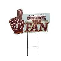 Pegasus Washington Commanders 11" x 23" #1 Fan Yard Sign