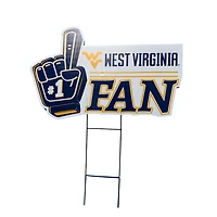 Pegasus West Virginia Mountaineers 11" x 23" #1 Fan Yard Sign