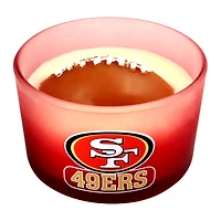 Pegasus San Francisco 49ers 14oz. 3D Wax Football Glass Candle