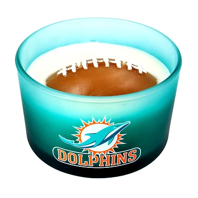 Pegasus Miami Dolphins 14oz. 3D Wax Football Glass Candle