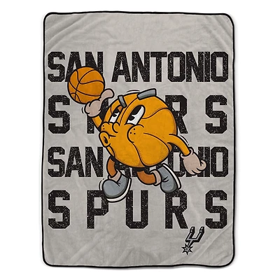 Pegasus San Antonio Spurs 60" x 80" Cartoon Basketball Ultra Cozy Blanket