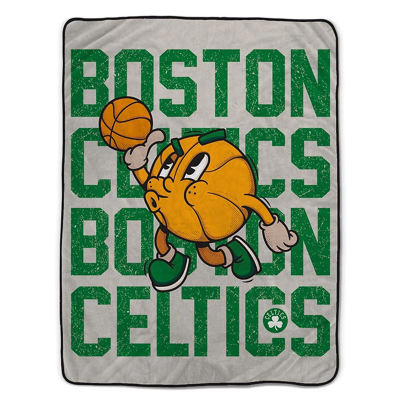 Pegasus Boston Celtics 60" x 80" Cartoon Basketball Ultra Cozy Blanket