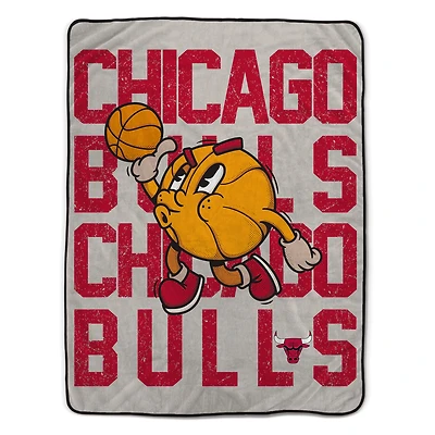 Pegasus Chicago Bulls 60" x 80" Cartoon Basketball Ultra Cozy Blanket