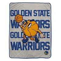 Pegasus Golden State Warriors 60" x 80" Cartoon Basketball Ultra Cozy Blanket