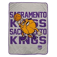 Pegasus Sacramento Kings 60" x 80" Cartoon Basketball Ultra Cozy Blanket