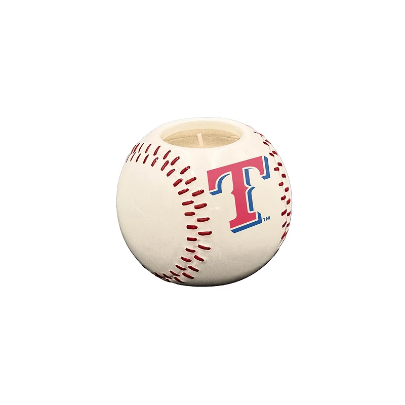 Pegasus Texas Rangers 8oz. Ceramic Baseball Candle