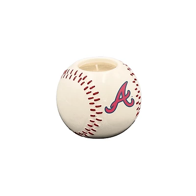 Pegasus Atlanta Braves 8oz. Ceramic Baseball Candle