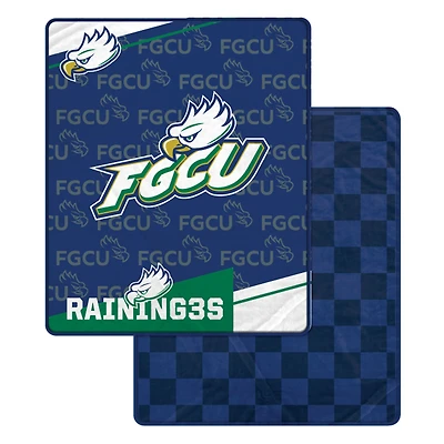 Pegasus Florida Gulf Coast Eagles 60" x 70" Diagonal Ghost Checkered Double-Sided Blanket