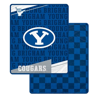 Pegasus BYU Cougars 60" x 70" Diagonal Ghost Checkered Double-Sided Blanket