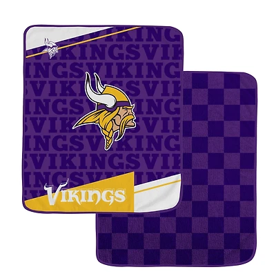 Pegasus Minnesota Vikings 60" x 70" Diagonal Ghost Checkered Double-Sided Blanket