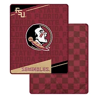 Pegasus Florida State Seminoles 60" x 70" Diagonal Ghost Checkered Double-Sided Blanket