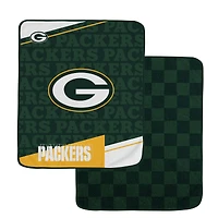 Pegasus Green Bay Packers 60" x 70" Diagonal Ghost Checkered Double-Sided Blanket