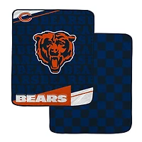 Pegasus Chicago Bears 60" x 70" Diagonal Ghost Checkered Double-Sided Blanket