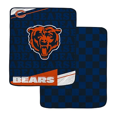 Pegasus Chicago Bears 60" x 70" Diagonal Ghost Checkered Double-Sided Blanket
