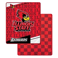 Pegasus Illinois State Redbirds 60" x 70" Diagonal Ghost Checkered Double-Sided Blanket
