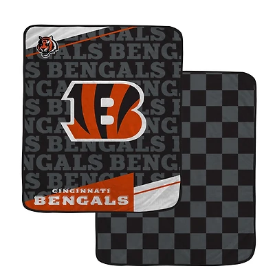 Pegasus Cincinnati Bengals 60" x 70" Diagonal Ghost Checkered Double-Sided Blanket