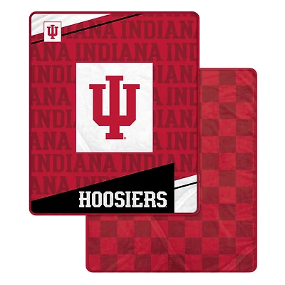 Pegasus Indiana Hoosiers 60" x 70" Diagonal Ghost Checkered Double-Sided Blanket
