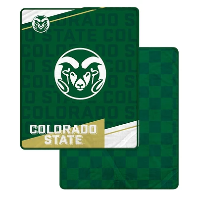 Pegasus Colorado State Rams 60" x 70" Diagonal Ghost Checkered Double-Sided Blanket