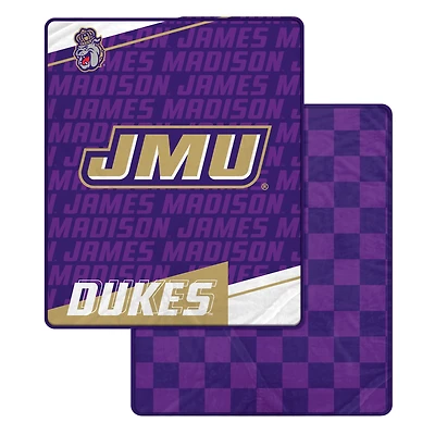 Pegasus James Madison Dukes 60" x 70" Diagonal Ghost Checkered Double-Sided Blanket