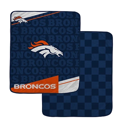 Pegasus Denver Broncos 60" x 70" Diagonal Ghost Checkered Double-Sided Blanket