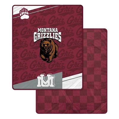 Pegasus Montana Grizzlies 60" x 70" Diagonal Ghost Checkered Double-Sided Blanket