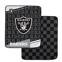 Pegasus Las Vegas Raiders 60" x 70" Diagonal Ghost Checkered Double-Sided Blanket