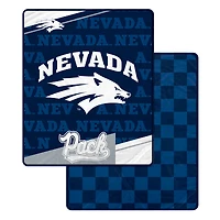 Pegasus Nevada Wolf Pack 60" x 70" Diagonal Ghost Checkered Double-Sided Blanket