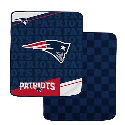 Pegasus New England Patriots 60" x 70" Diagonal Ghost Checkered Double-Sided Blanket
