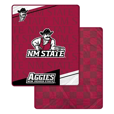 Pegasus New Mexico State Aggies 60" x 70" Diagonal Ghost Checkered Double-Sided Blanket