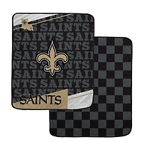 Pegasus New Orleans Saints 60" x 70" Diagonal Ghost Checkered Double-Sided Blanket