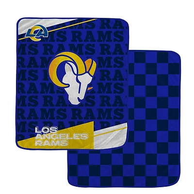 Pegasus Los Angeles Rams 60" x 70" Diagonal Ghost Checkered Double-Sided Blanket