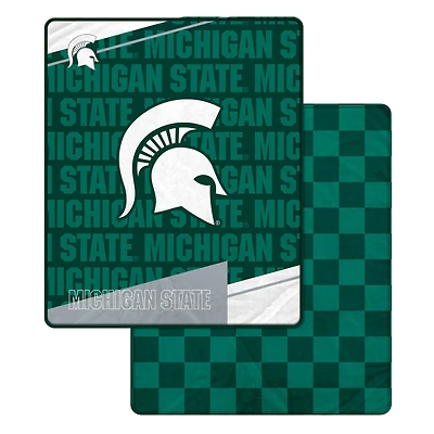 Pegasus Michigan State Spartans 60" x 70" Diagonal Ghost Checkered Double-Sided Blanket