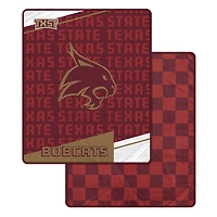 Pegasus Texas State Bobcats 60" x 70" Diagonal Ghost Checkered Double-Sided Blanket