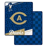 Pegasus UC Davis Aggies 60" x 70" Diagonal Ghost Checkered Double-Sided Blanket