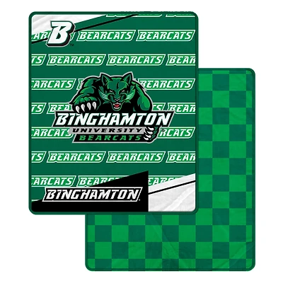 Pegasus Binghamton Bearcats 60" x 70" Diagonal Ghost Checkered Double-Sided Blanket