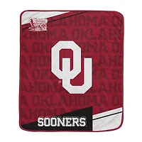 Pegasus Oklahoma Sooners 60" x 70" Diagonal Ghost Checkered Double-Sided Blanket