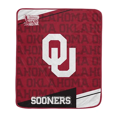 Pegasus Oklahoma Sooners 60" x 70" Diagonal Ghost Checkered Double-Sided Blanket