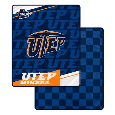 Pegasus UTEP Miners 60" x 70" Diagonal Ghost Checkered Double-Sided Blanket